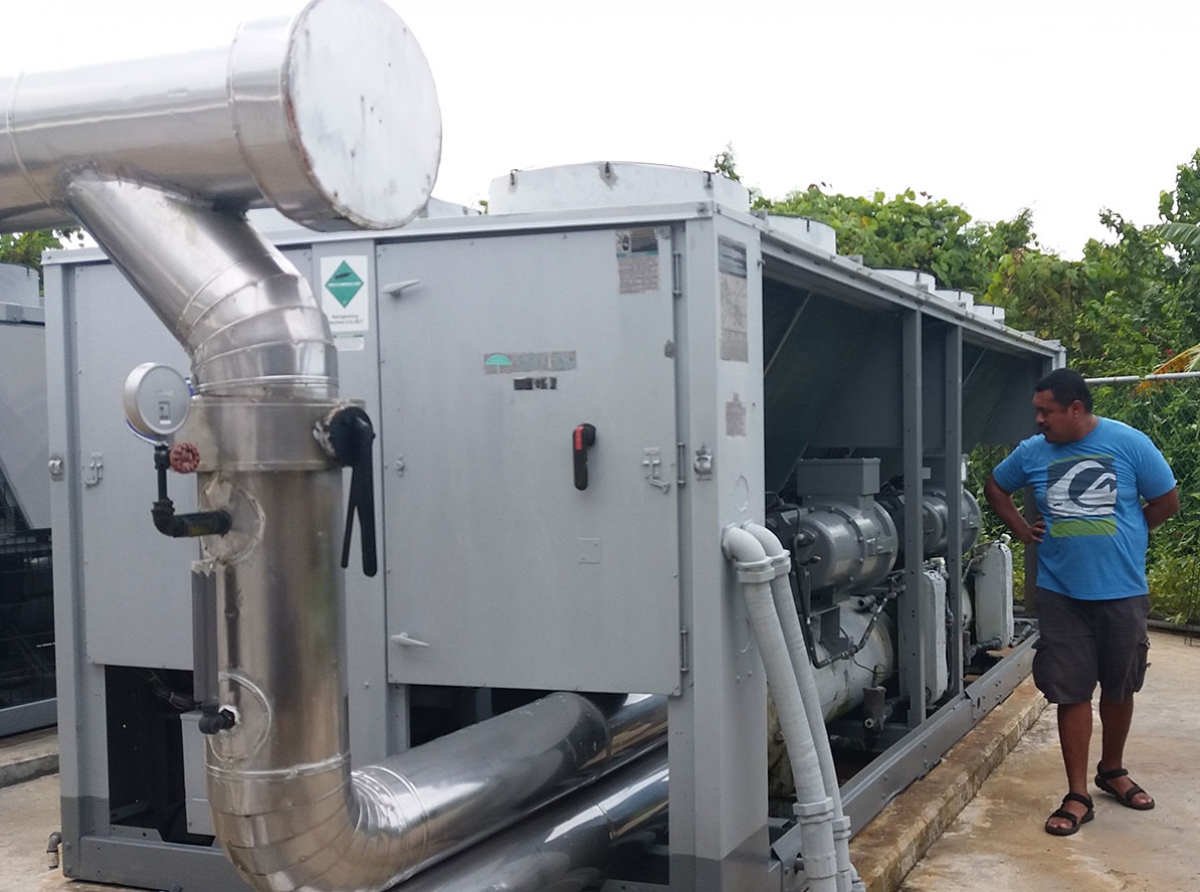 Demonstration of Innovative Technology and Business Models for Efficient and Clean Cooling in the Pacific Project